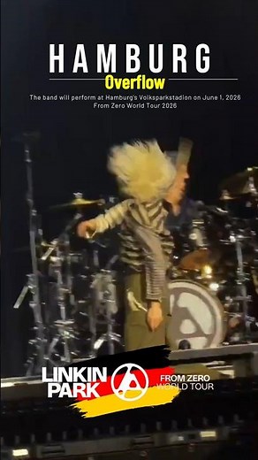 HYPE 💥 Overflow 🇩🇪 live at Hamburg Germany 2026| LINKIN PARK #linkinpark #shorts