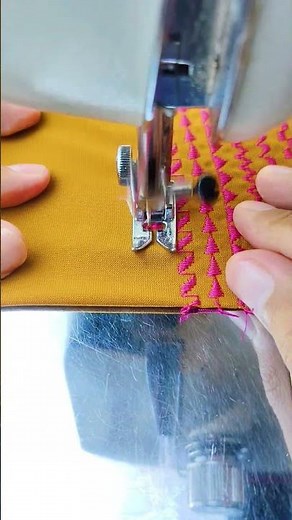 patterned stitching using a Janome sewing machine #sewing