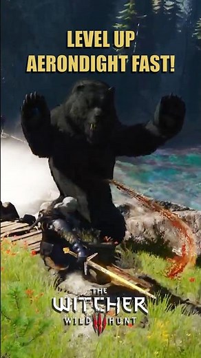 Level Up Aerondight Damage Fast! | The Witcher 3 Wild Hunt | #thewitcher3 #shorts