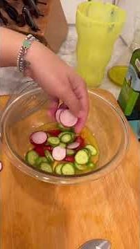 how to make the BEST Sherry vinaigrette 🥗| Maddie cooking #shorts