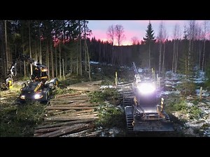 Ponsse Scorpion Giant + Mammoth, Sweden - The Work Never Stops