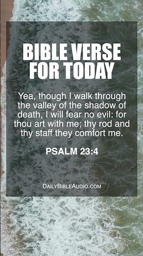 PSALM 23:4 | Bible Verse For Today For Strength