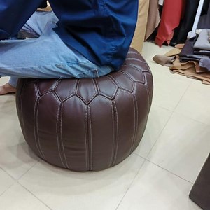 Pouf Ottoman for Living Room, Footrest, Seating Deep Brown & Camel Brown or Customizable – Boho Moroccan Style Footstool (without Filled) - Etsy Australia