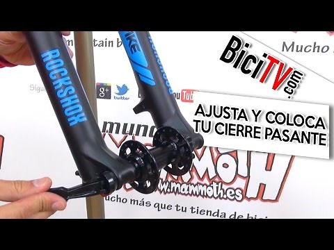 How to adjust and install bicycle wheel thru axles