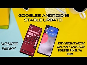 🎉Android 16 stable gsi rom update for any device😱