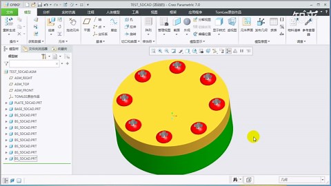 无需手动组装零件，Creo7.0元件界面视频，教你实现自动化装配！