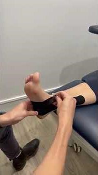 Posterior Tibial strapping using K-Tape
