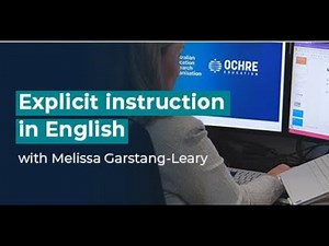 Explicit instruction in English | Australian Education Research Organisation
