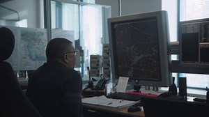 Navigation Room In Airport - Old Man Working Stock Footage SBV-348640068 - Storyblocks