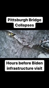 1K views · 18 reactions | A bridge in Pittsburgh, Pennsylvania collapsed this morning, hours before a planned visit by President Biden to discuss infrastructure. #BidenPittsburgh #Pittsburgh #PittsburghBridge #BridgeCollapse #PittsburghBridgeCollapse #BidenPittsburghVisit | BG On The Scene | Facebook