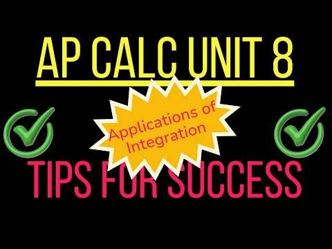 AP Calculus Unit 8: What You MUST Know Before You Start - Applications of Integration
