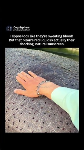 Why Do Hippos Sweat Red