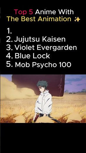 Top 5 Anime With The Best Animation ✨ (You Won't Believe #1!)