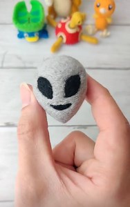 Cozy Wool Art: Alien Emoji Edition