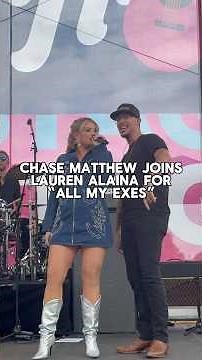 Hearing “All My Exes” live with ‪@laurenalaina‬ and ‪@iamChaseMatthew‬ 🙌