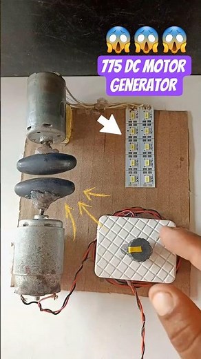 I Built a Generator Using Only DC Motors