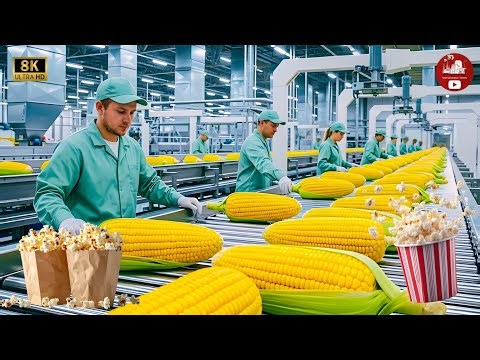 How Popcorn Is Made in Factories | Inside Modern Popcorn Production Process