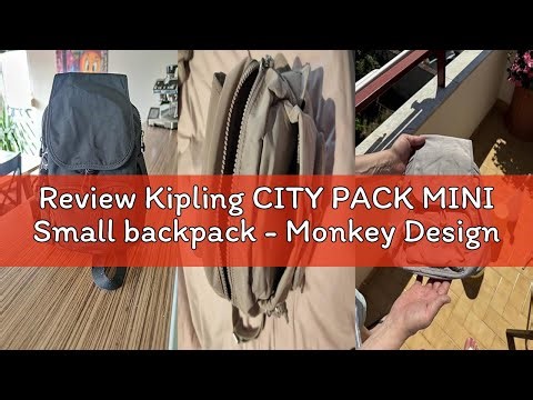 Review Kipling CITY PACK MINI Small backpack - Monkey Design May Vary