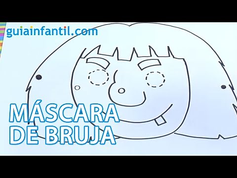 Cómo dibujar una máscara de bruja. Disfraces para niños