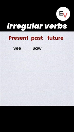 Stop Memorizing! Use this Irregular Verb Pattern instead 🧠✨ #englishgrammar