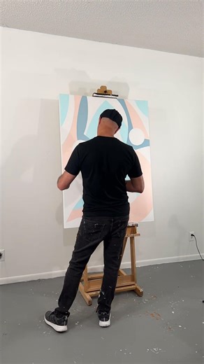 Abstract Painting Time Lapse | The Process of Creating Proximity 30