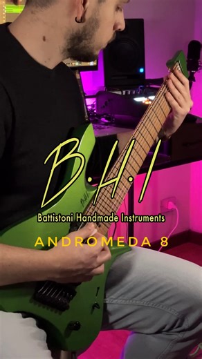 Davide Giancane on Instagram: "Introducing Andromeda 8: the first 8-string powerhouse by @bhi_guitars I’m so proud to partner with BHI Guitars for the official unveiling of this incredible instrument. This isn’t just an addition to their lineup; it’s a precision-engineered tool designed to redefine what a modern extended-range guitar can do. The specs: 🎸 Body: Alder 🎸 Neck: Purpleheart with a silky Satin finish 🎸 Fretboard: Roasted Curly Maple (Radius: 20”) 🎸 Scale: 25.5/27” Multiscale 🎸 Fr