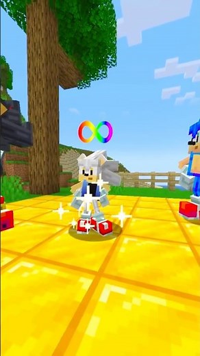 PLAYING as INFINITE HYPER SONIC in Minecraft ! #minecraft #sonic #shorts