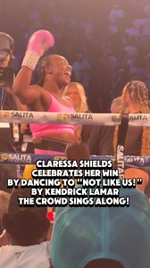 Claressa Shields wins a historic fight! She shows why she is the face of boxing! 🥊 The sold out crowd erupts! 🔥 She Turns up to Not Like Us by Kendrick Lamar! The whole crowd sings along! #boxing #boxingnews #ClaressaShields #notlikeus | Sayyid McKinney