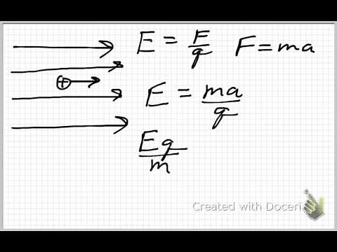 Electric Field, Acceleration, and Speed