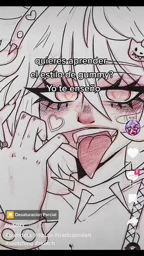 como hacer el estilo de gummy #gummy #dibujos #parati #tutorial