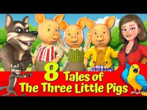 🔴 8 Three Little Pigs Cartoons 🐷🐺 | Big Bad Wolf Fairytale Adventures Compilation