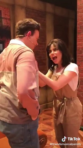 Who’s crazier? Monica or Chandler? 🧹🧺💍🗽☕️🌆Our Monica @iamlarasas & our Male Swing @samwillison_95 #friendsparodyuk #friends #friendsthemusicalparody #theaddamsfamily #crazierthanyou #uktour #theonewhere #illbethereforyou #musicaltheatre #fy #fyp #foryou #foryoupage #ohmygod #musical #theatre #friendstvshow #friendstv #laugh #theater #friend #tour #musicals #friendsthemusical #showtime #comdey #parody #tvshow #trend #filter #impressions