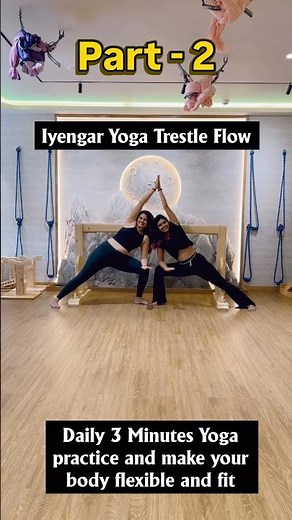 Iyengar Yoga Trestle flow #vaibhavlaxmijhala #ytshorts #trestles #iyengaryoga #viral #motivation