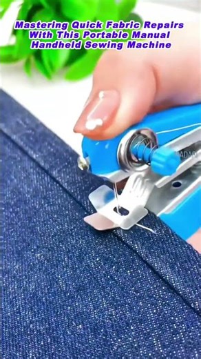 Mastering Quick Fabric Repairs With This Portable Manual Handheld Sewing Machine