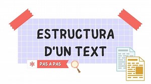 ▷ Com s’ESTRUCTURA un text en català | EXEMPLES