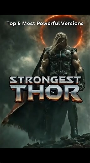 Top 5 Most Powerful Versions of Thor 😈⚡ #thor #godofthunder #avengers #youtubeshorts #mcusecrets