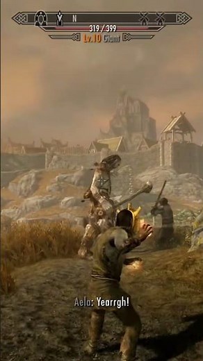 Dagoth Ur vs Giant in Skyrim #skyrim #elderscrolls #dagothur