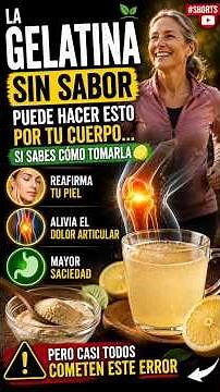 Unflavored Gelatin Can Do This for Your Body… If You Know How to Take It #shorts