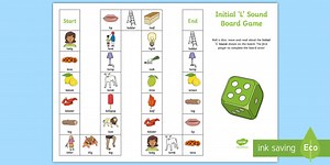 Initial 'L' Sound Board Game