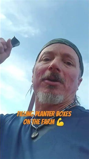 Filling planter boxes today with oak and compost #hugulkulture #growyourown #organicfarming