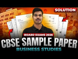 BUSINESS STUDIES CBSE SAMPLE PAPER 2026 SOLVED | EASIEST EXPLANATION OF CASE STUDIES BOARD EXAM 2026