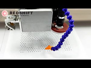 Flying Galvo laser perforating and engraving on fabric - Redshift Laser