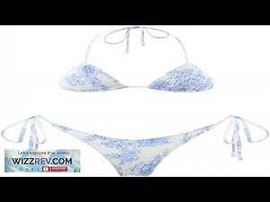VOLAFA Women's Triangle Bikini Set String Swimsuit Print Tie Smocked Ruched Two Review