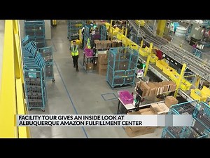 Amazon showcases new Albuquerque warehouse fulfillment center