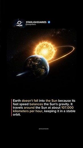 What keeps Earth from crashing into the Sun? #space #earth