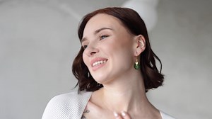 Watch Faceted Green Amber Earrings for Women on Amazon Live