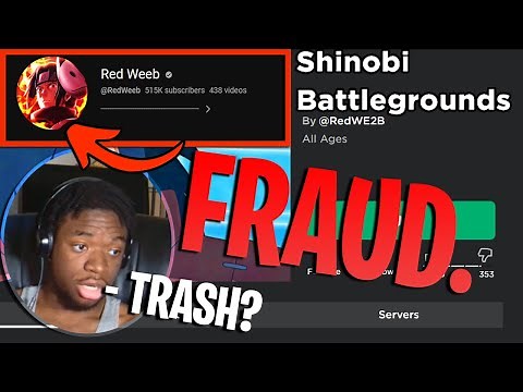 Red Weeb The Biggest Roblox FRAUD.
