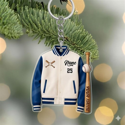 Personalized Baseball Uniform Keychain, Custom Name Acrylic Team Keyring, Baseball Player Gift, Team Sports Keepsake - Etsy