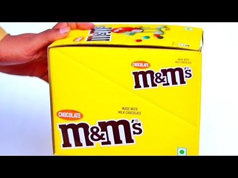 M&M's Chocolate Candy full Box Unboxing Video lotsofm&m's.