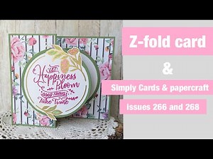 How to make a Z-fold card ‪@CraftStashcoukTV‬ #simplycardsandpapercraftmagazine